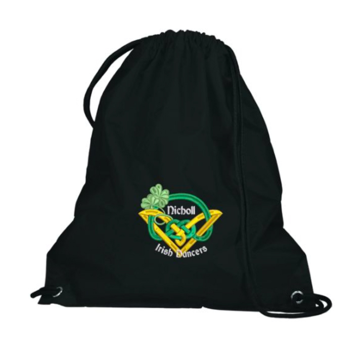 Embroidered Cinch Bag