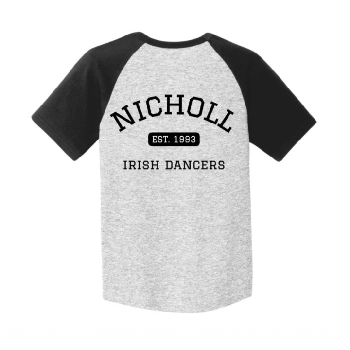 Raglan Tee - Black Sleeves