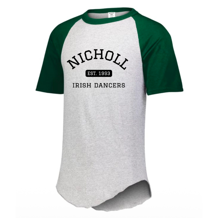 Baseball Tee - Green Sleeves