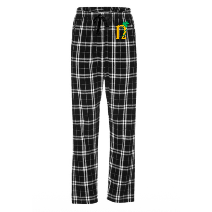 Embroidered Flannel Pants